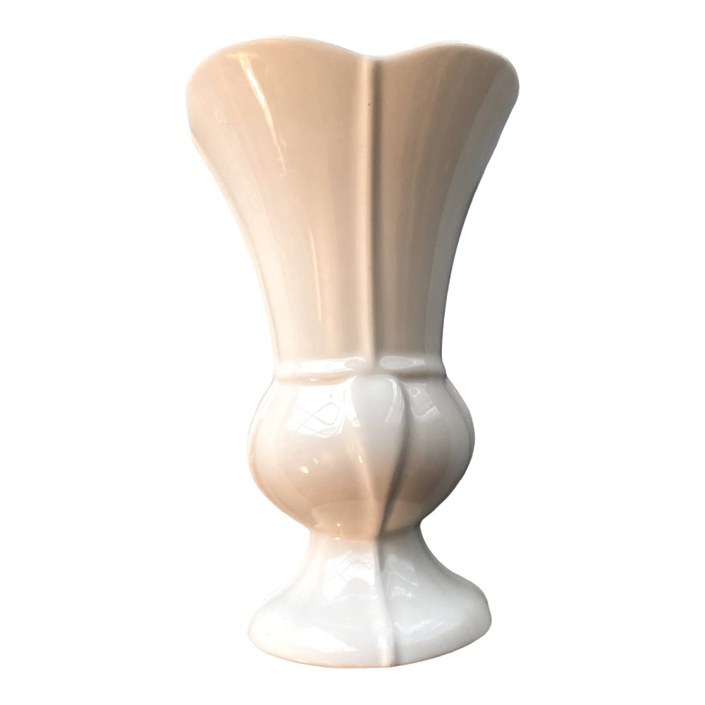 Vintage or Antique White flower vase Farmhouse Cottage home decor